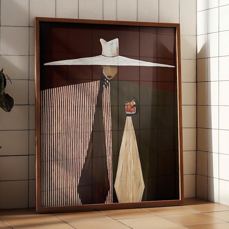 Veiled Presence — Figurative Abstract Oil Painting for Modern Wall Art