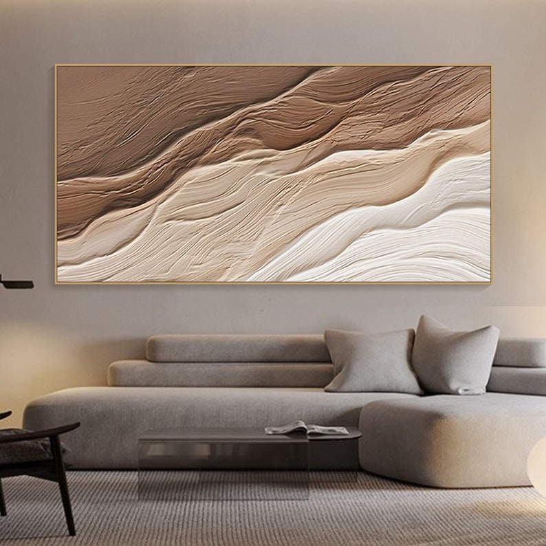 Tectonic Stillness – Wabi-Sabi Textured Abstract Wall Art