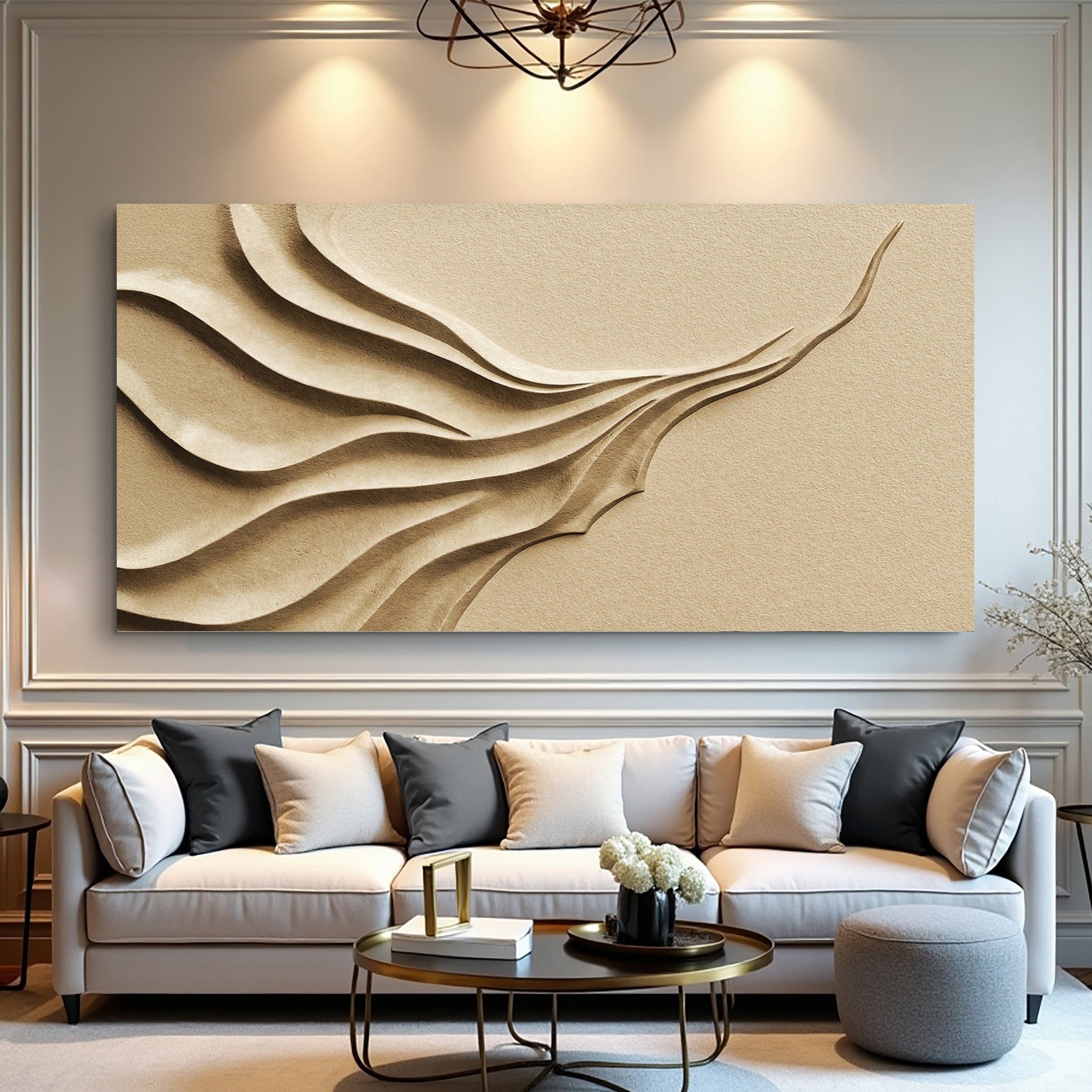Quiet Drift – Wabi-Sabi Textured Abstract Wall Art