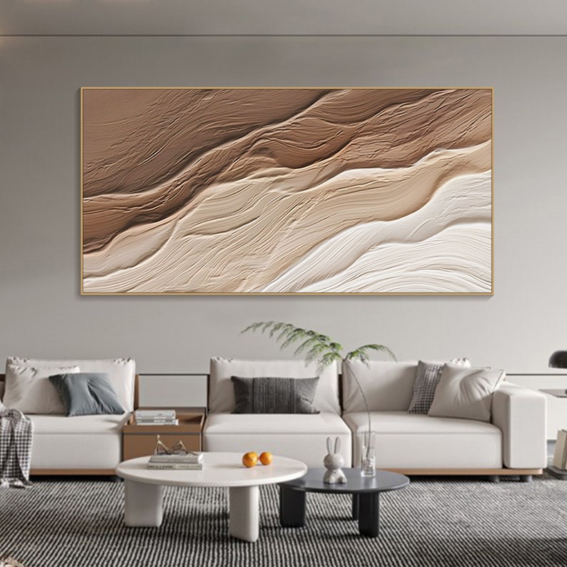 Tectonic Stillness – Wabi-Sabi Textured Abstract Wall Art