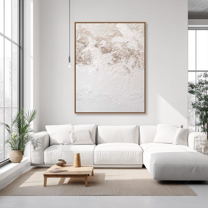 Ethereal Layers – Wabi-Sabi Textured Abstract Wall Art