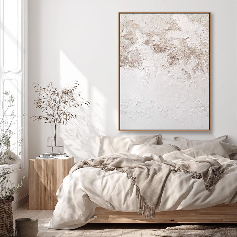 Ethereal Layers – Wabi-Sabi Textured Abstract Wall Art