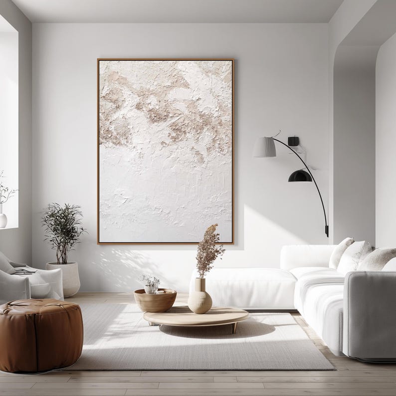 Ethereal Layers – Wabi-Sabi Textured Abstract Wall Art