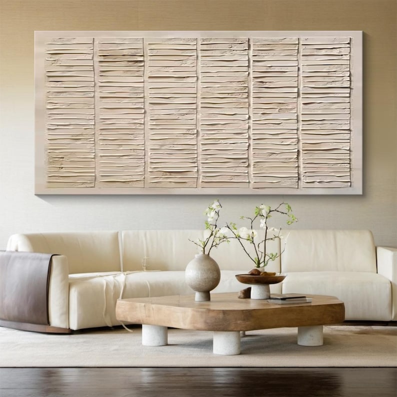 Textured Harmony – Wabi-Sabi Abstract Wall Art