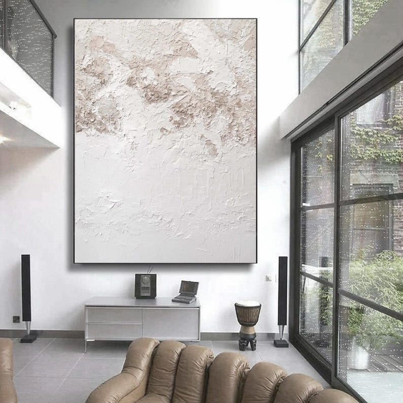 Ethereal Layers – Wabi-Sabi Textured Abstract Wall Art