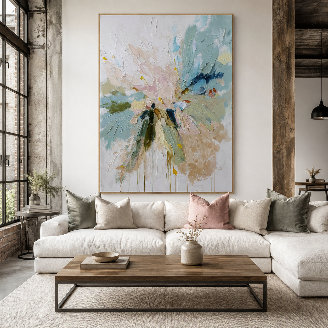 Abstract Floral Wall Art | Serene Bloom