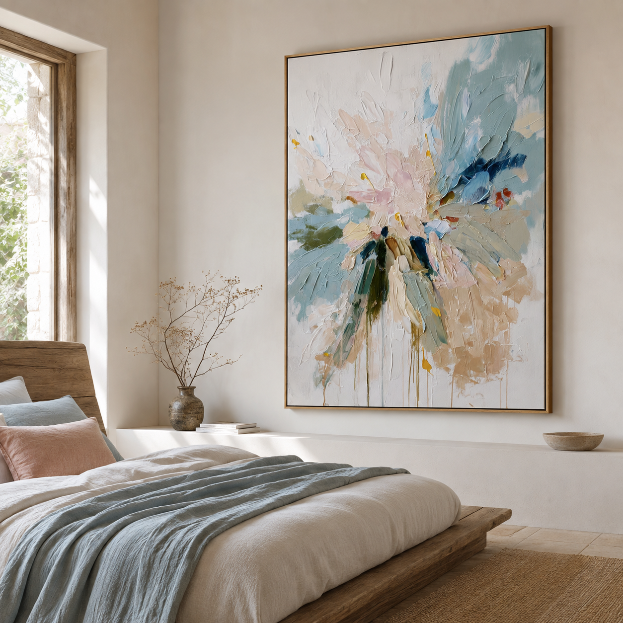 Abstract Floral Wall Art | Serene Bloom