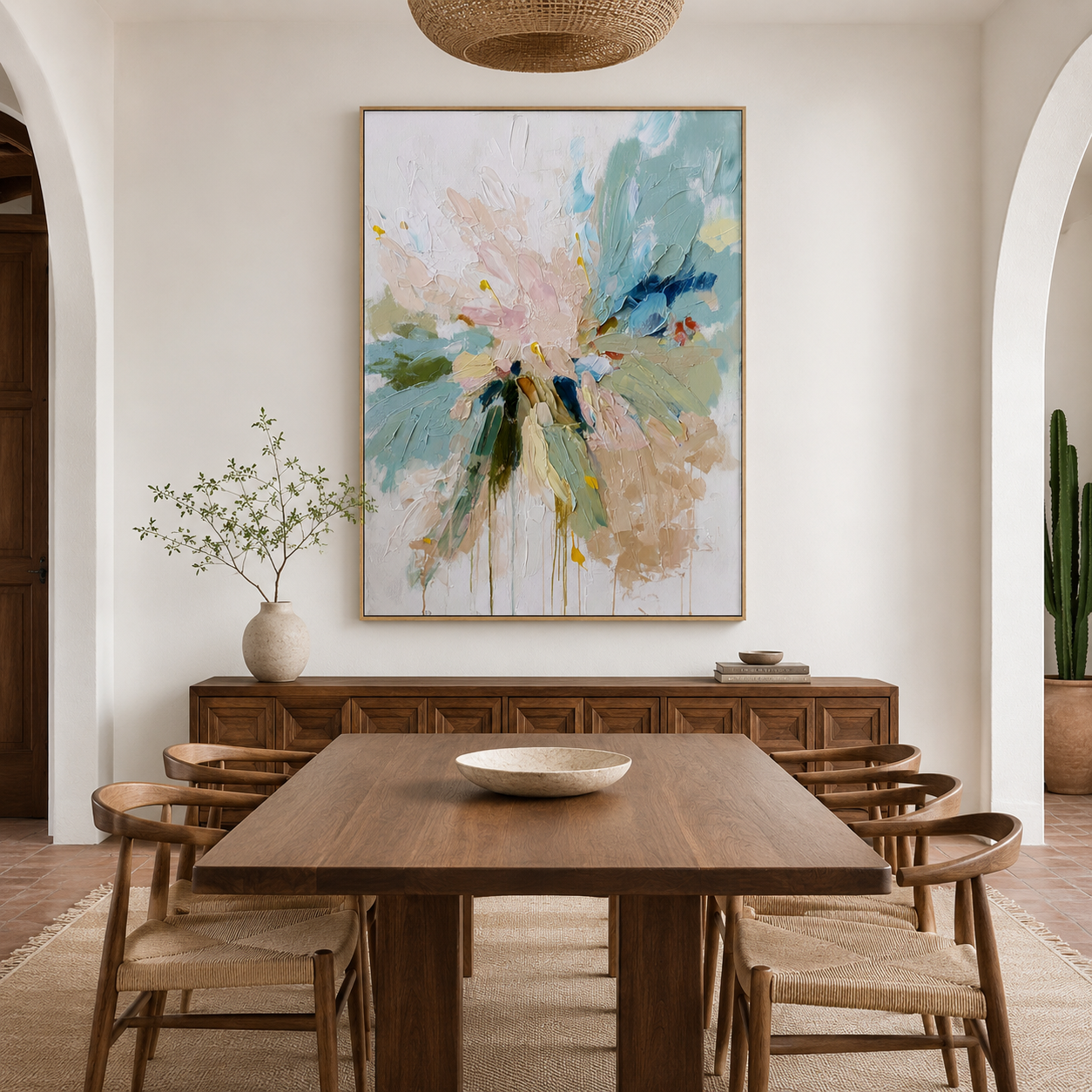 Abstract Floral Wall Art | Serene Bloom
