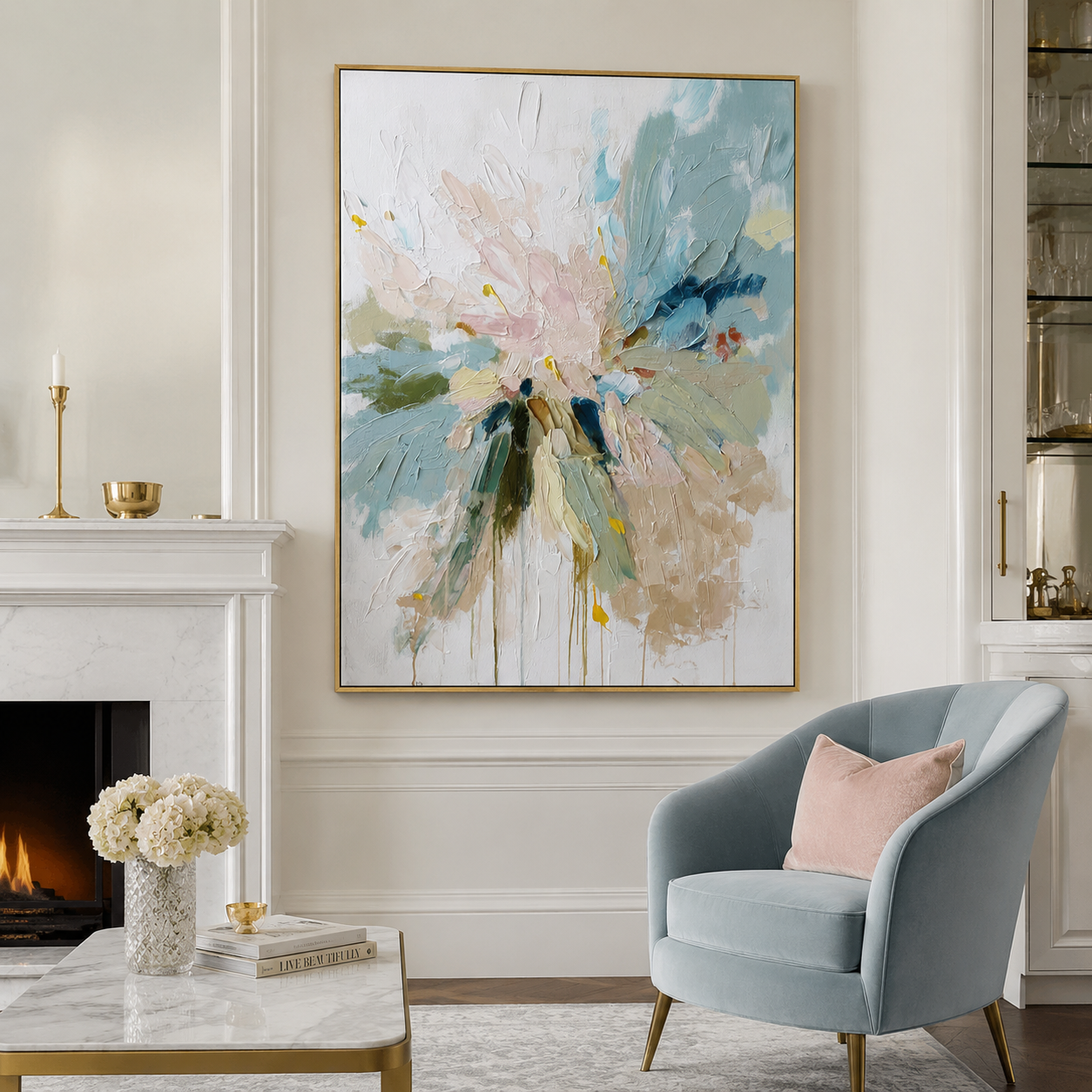 Abstract Floral Wall Art | Serene Bloom