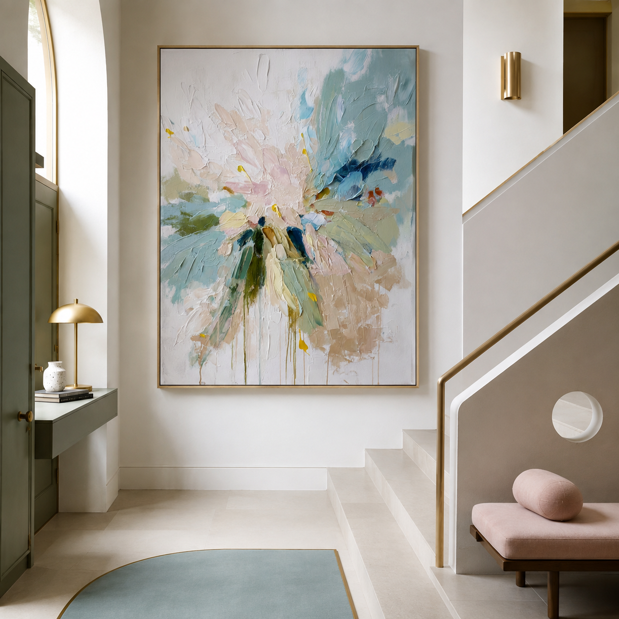 Abstract Floral Wall Art | Serene Bloom