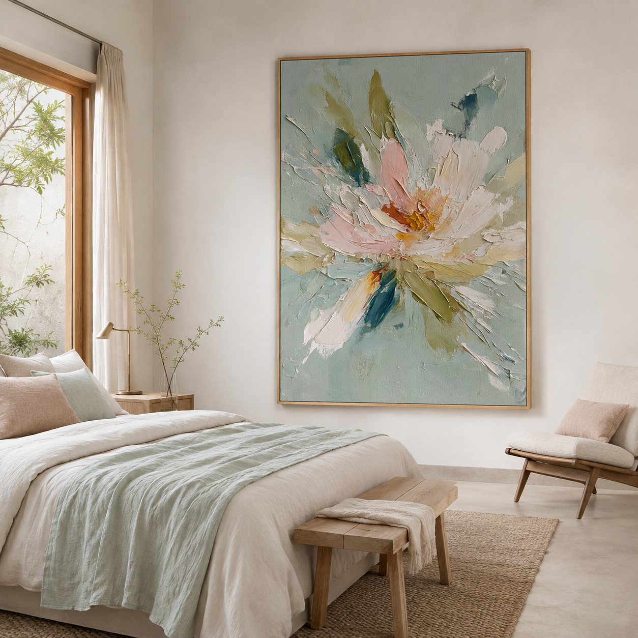 Abstract Floral Wall Art | Whispering Blossom