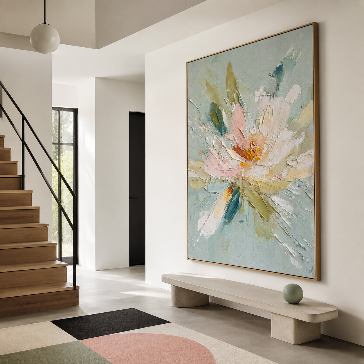 Abstract Floral Wall Art | Whispering Blossom