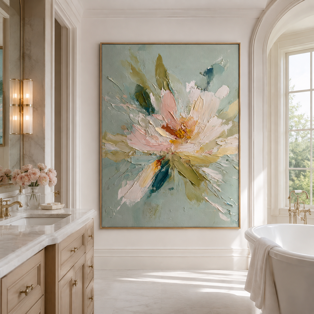 Abstract Floral Wall Art | Whispering Blossom