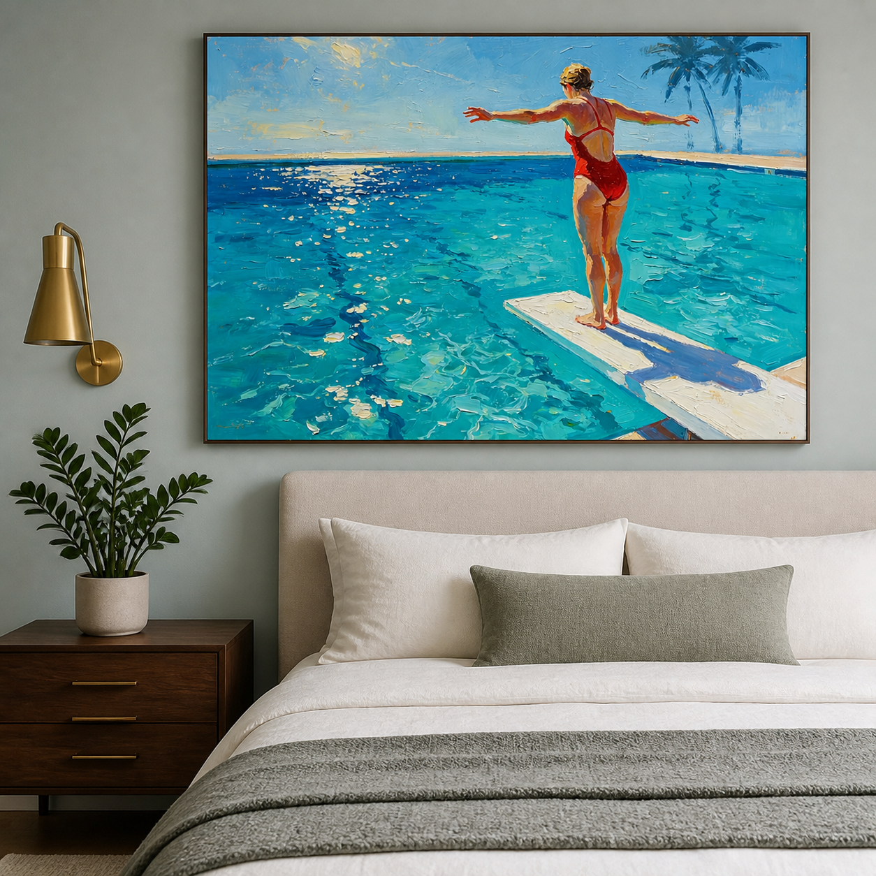 Swimming Pool Wall Art | Edge of Summer