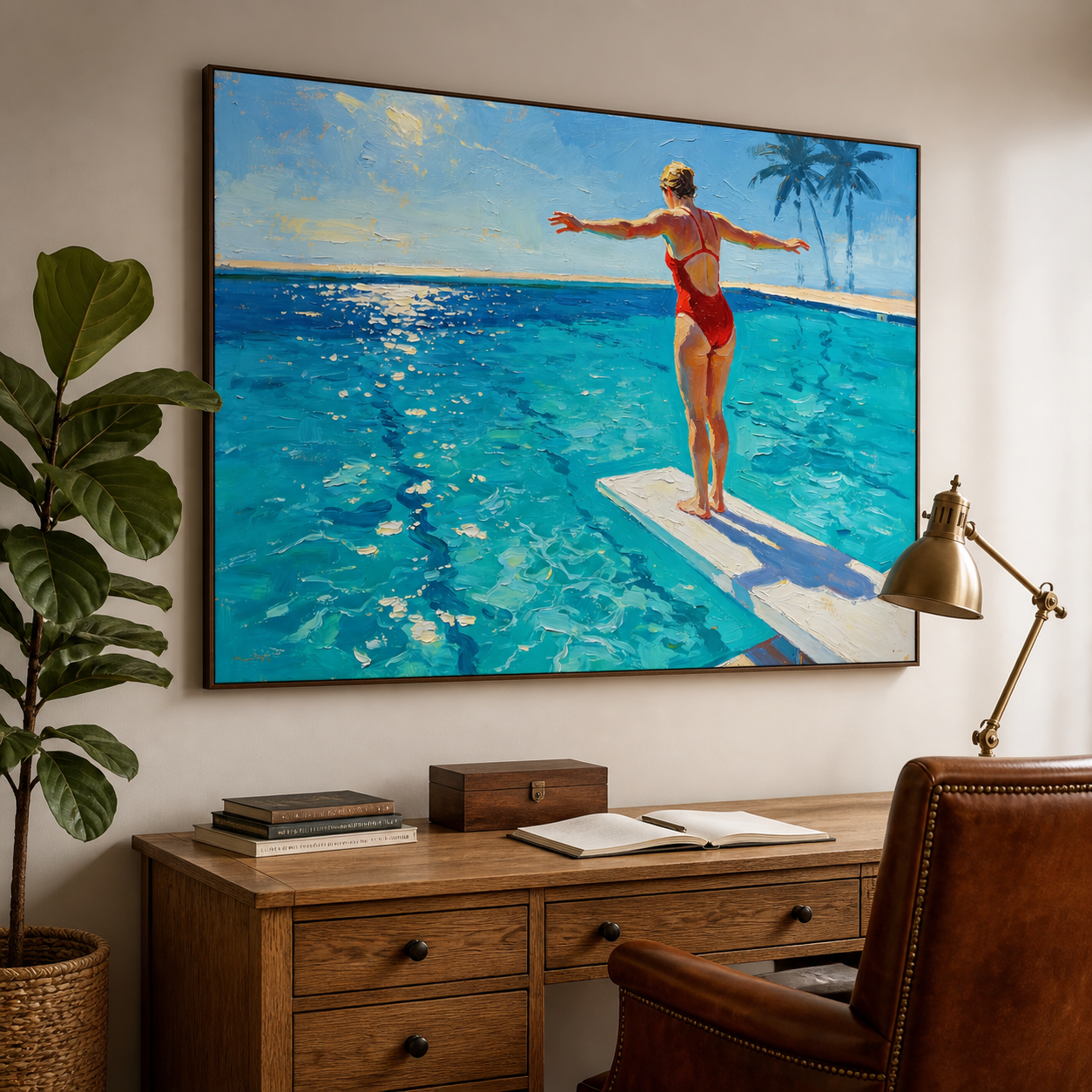 Swimming Pool Wall Art | Edge of Summer