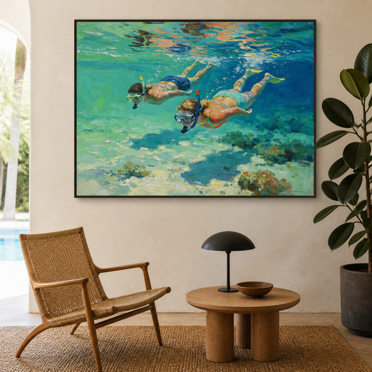 Snorkeling Wall Art | Beneath the Surface