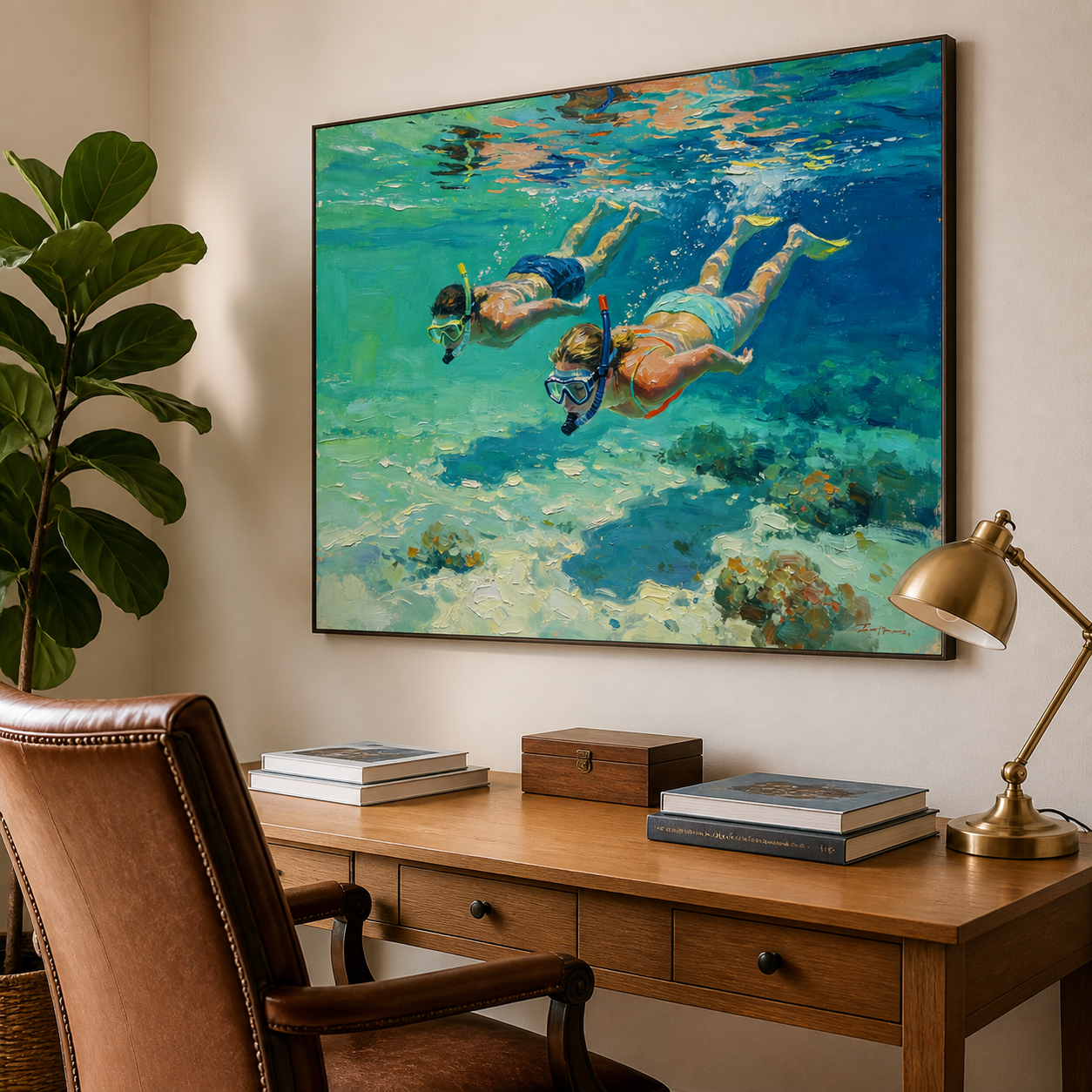 Snorkeling Wall Art | Beneath the Surface