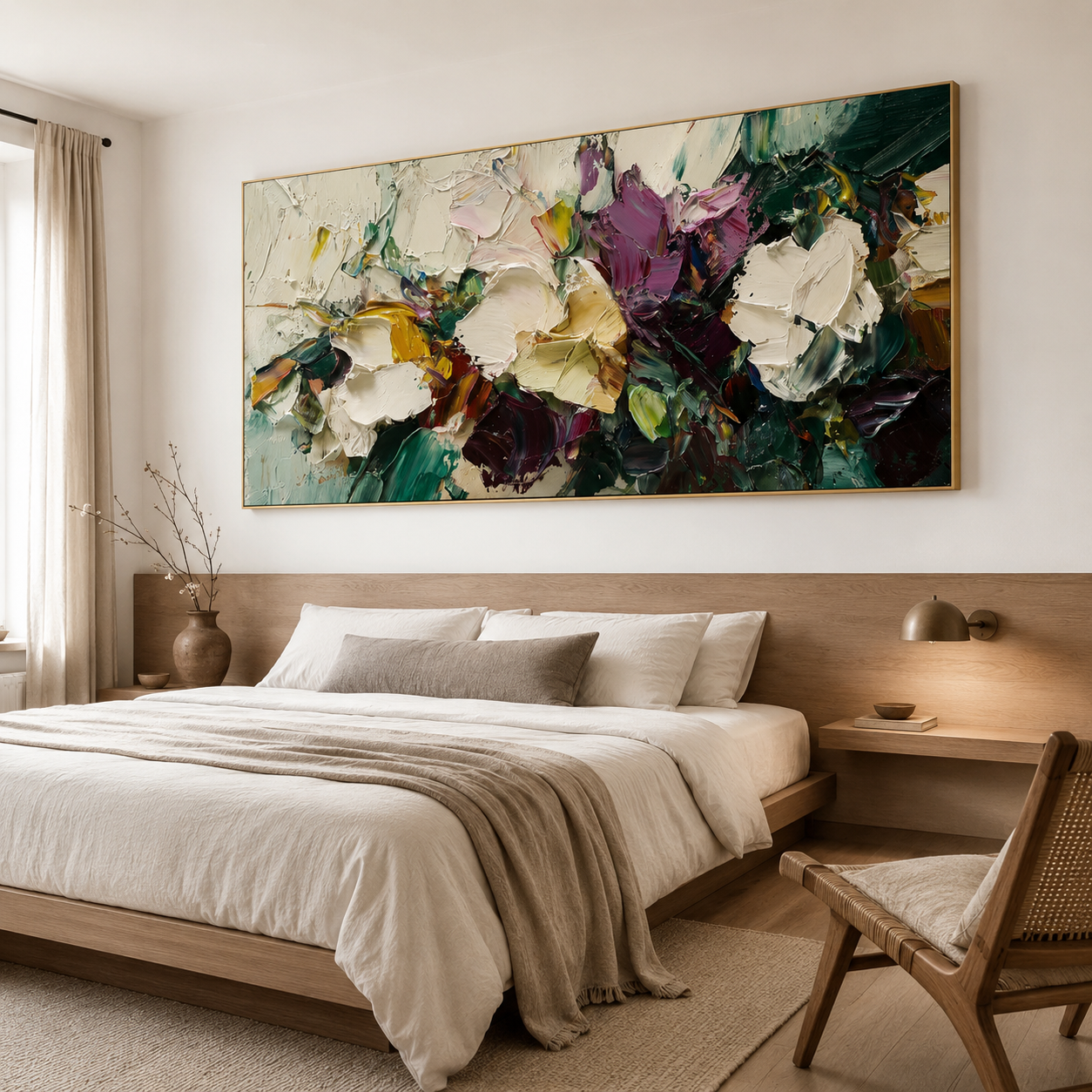 Abstract Floral Wall Art | The Garden of Hidden Light