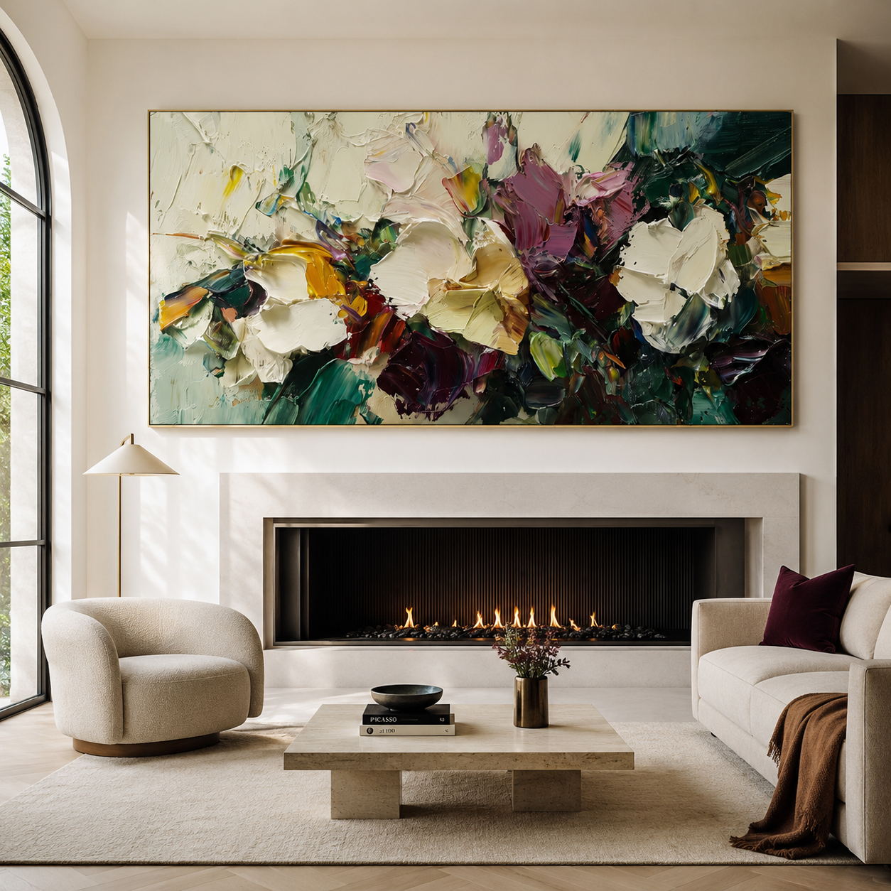 Abstract Floral Wall Art | The Garden of Hidden Light