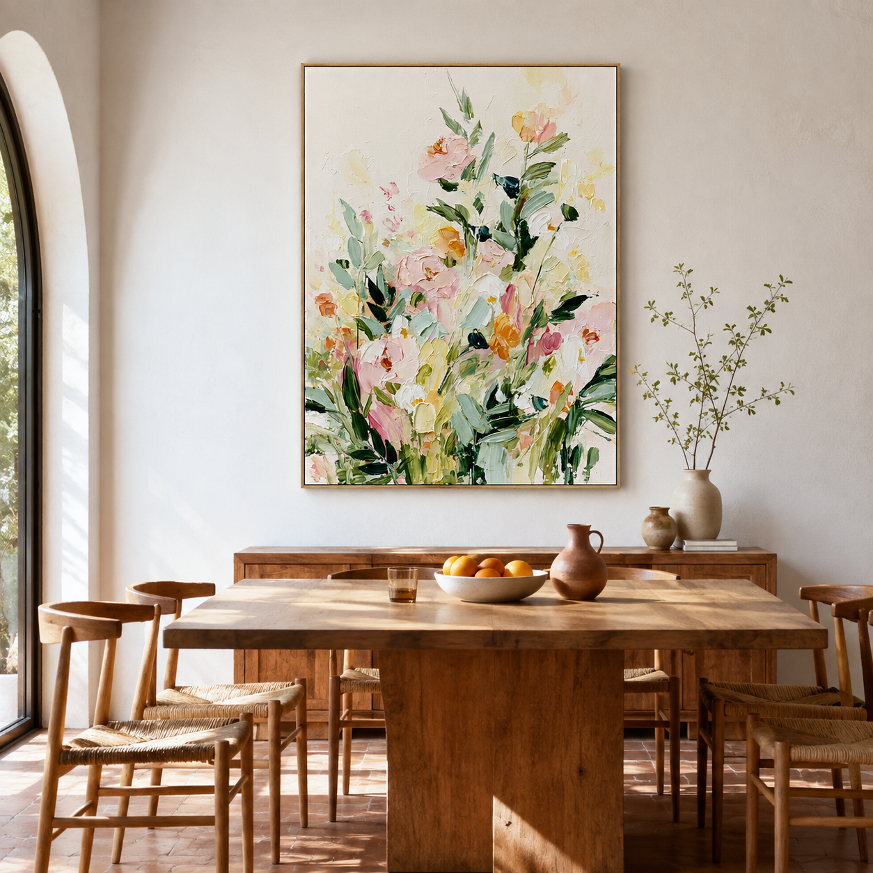 Modern Floral Wall Art | Garden Morning