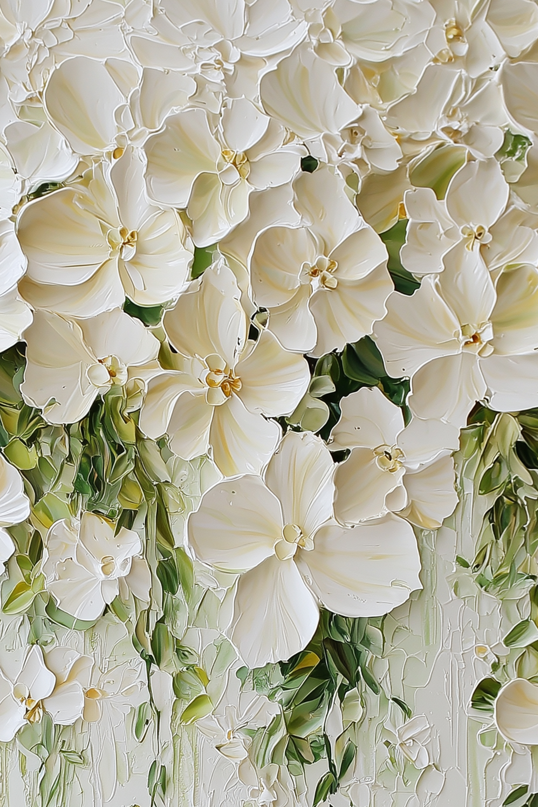 Ethereal Bloom Textured Art