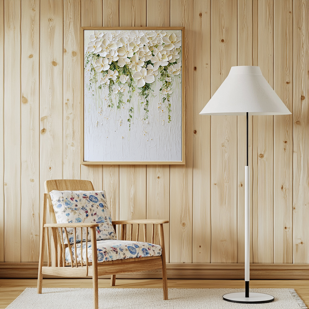 Ethereal Bloom Textured Art