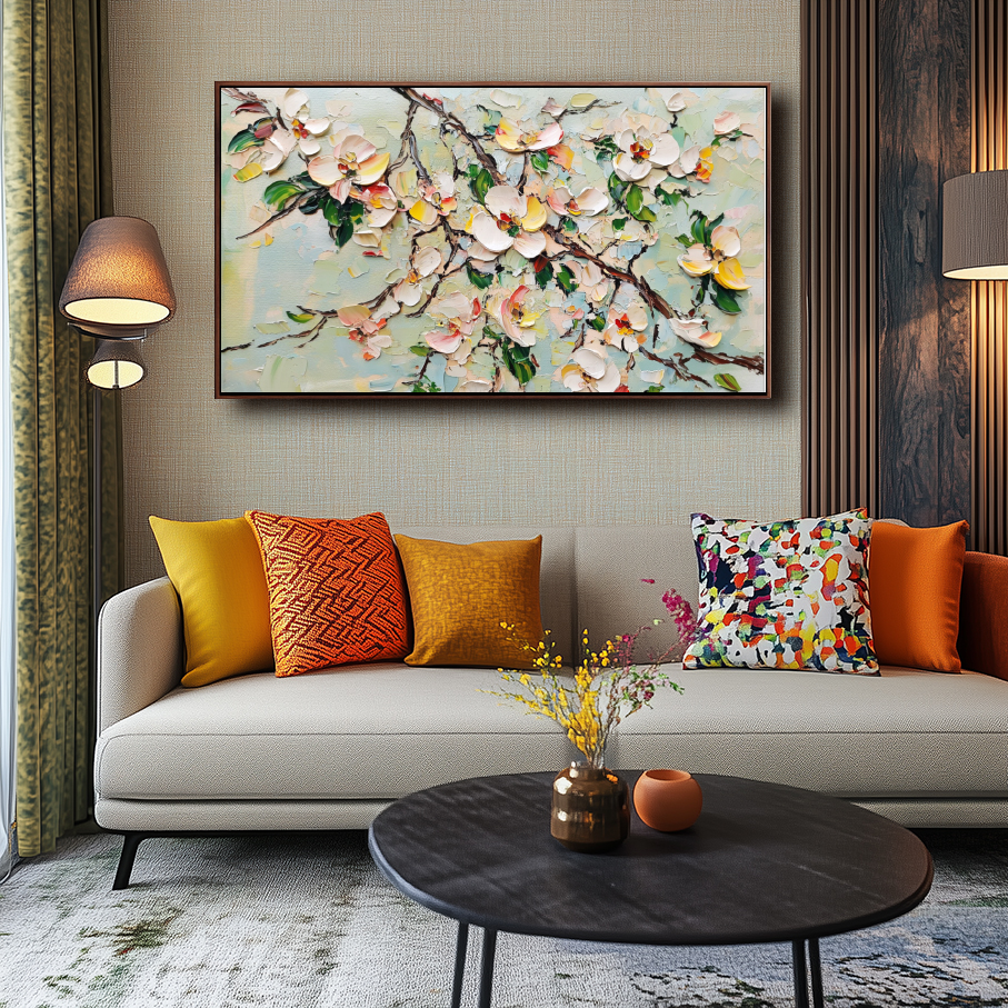 Blossom Symphony Textured Art