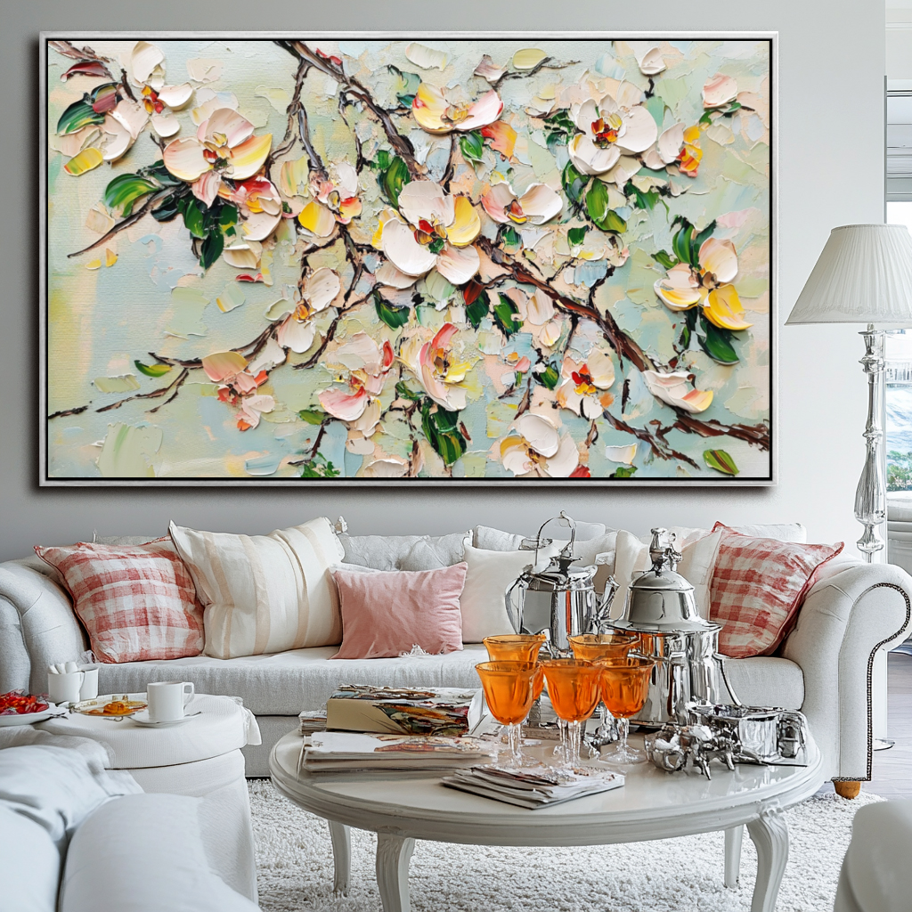 Blossom Symphony Textured Art