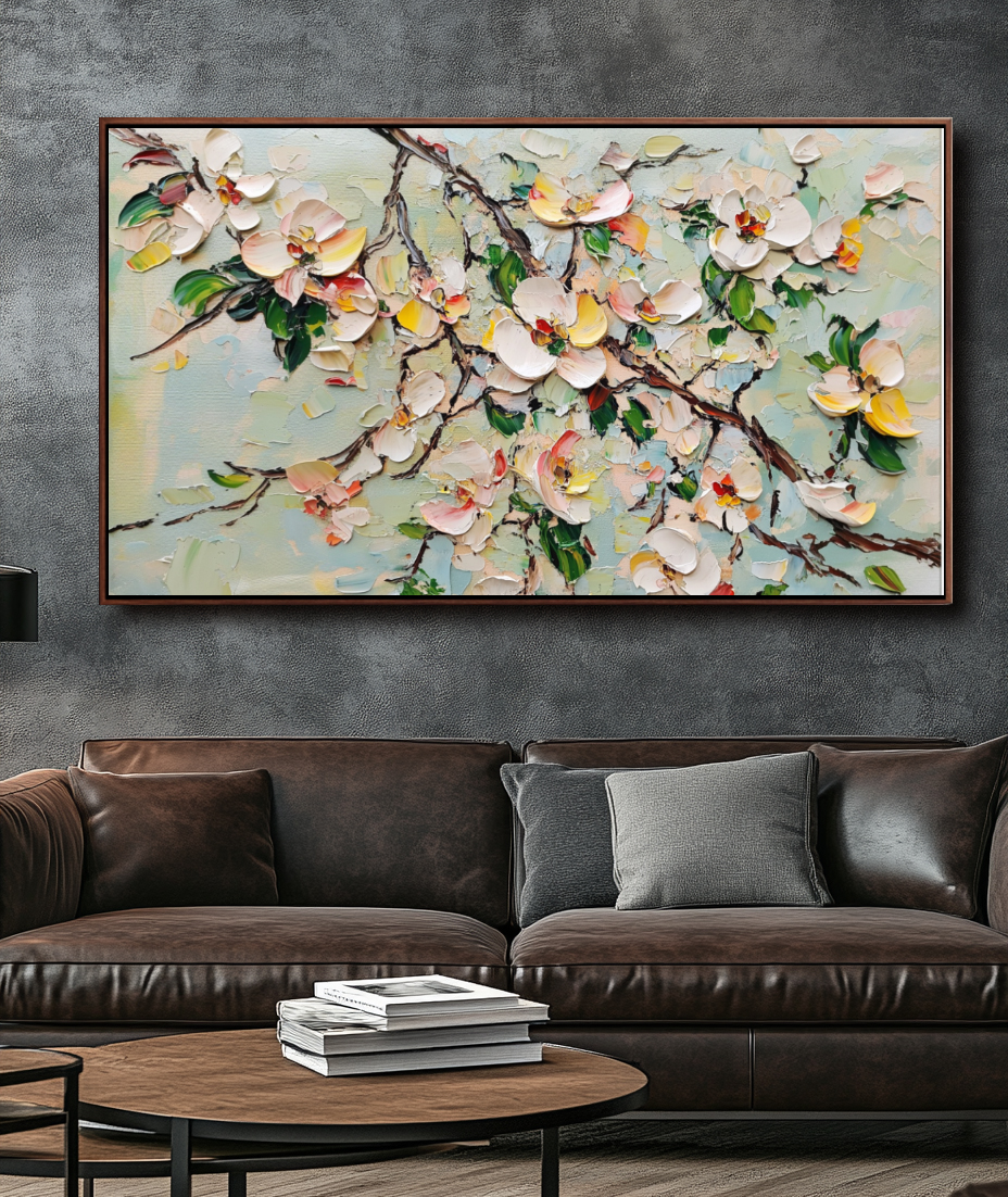 Blossom Symphony Textured Art