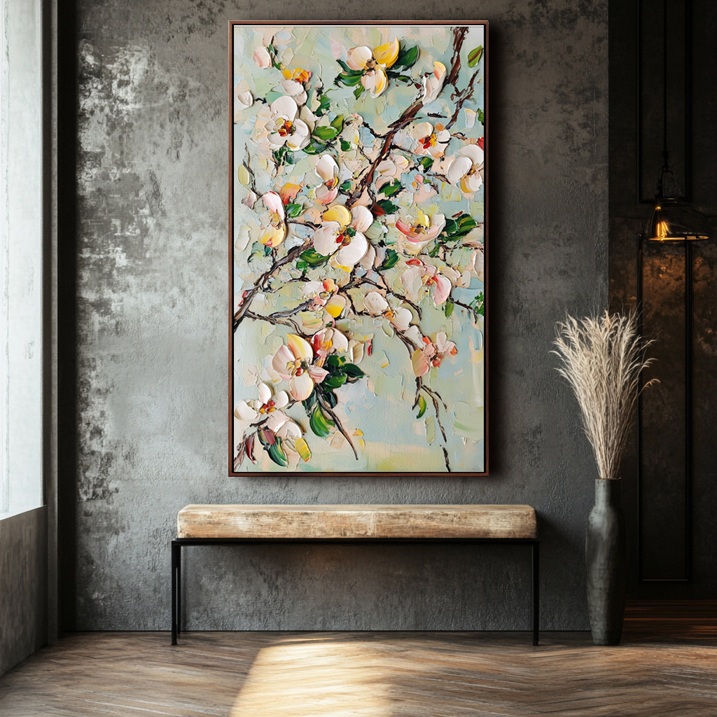 Blossom Symphony Textured Art