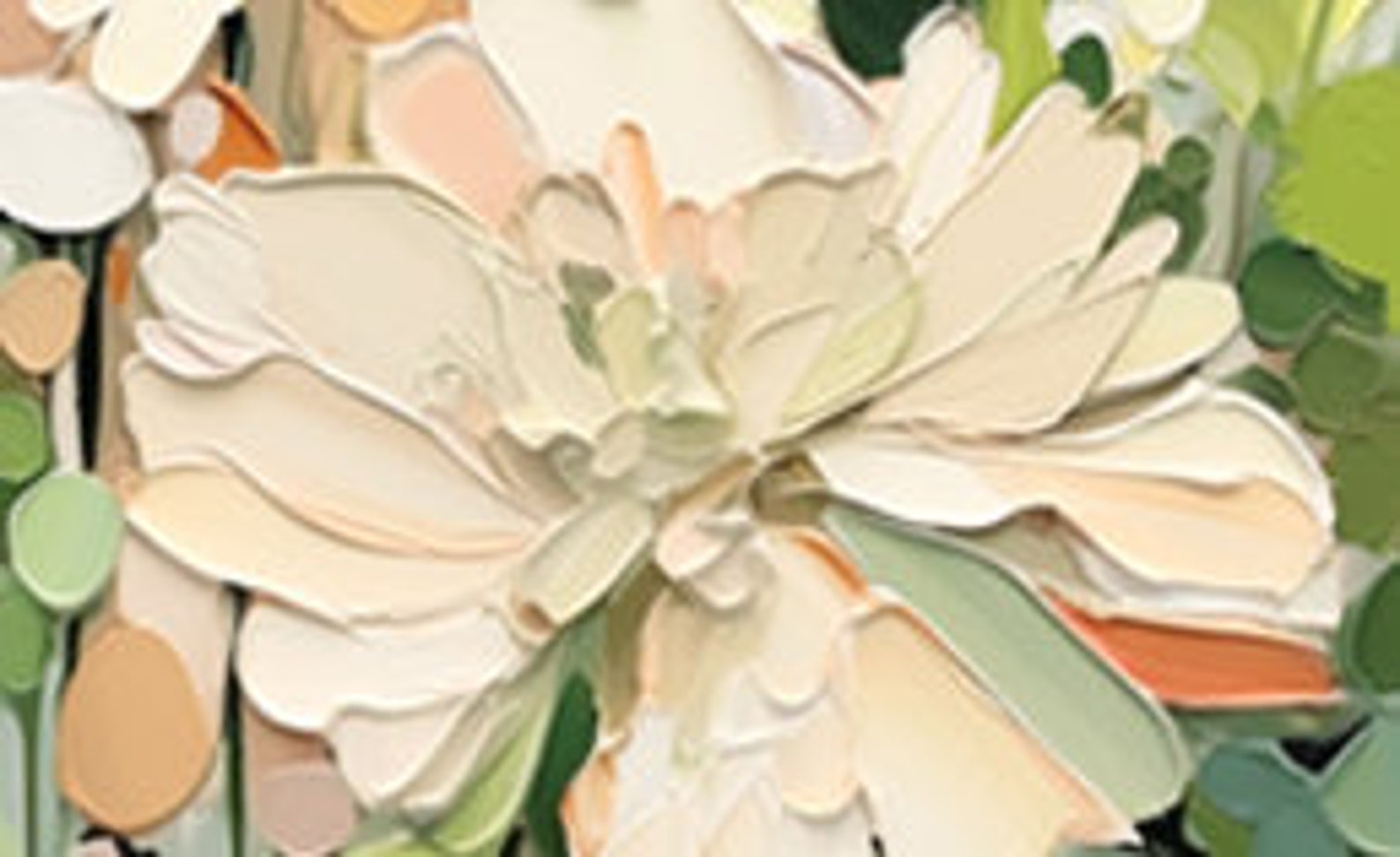 Blooming Garden Abstract Floral Canvas