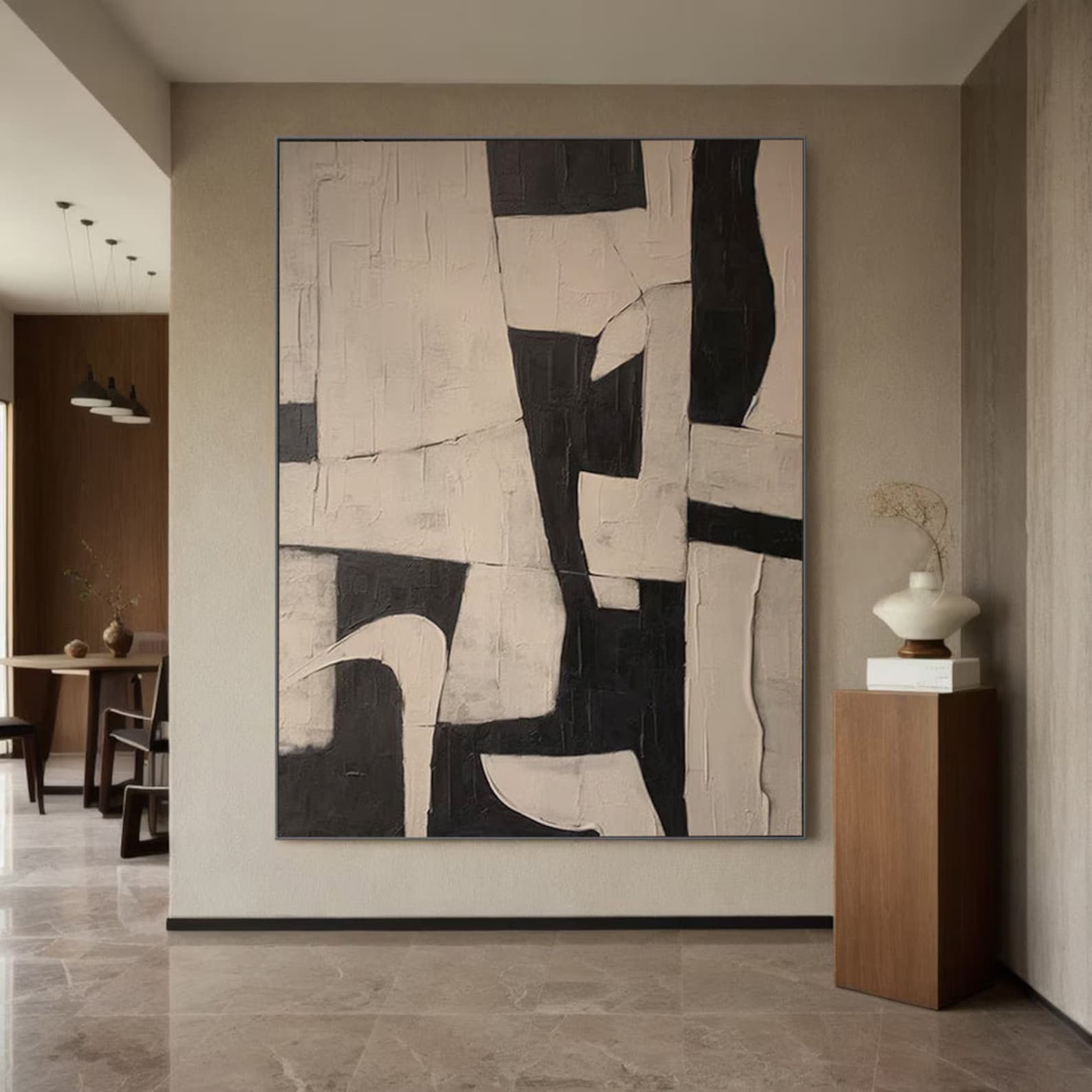 Black and Beige Minimalist