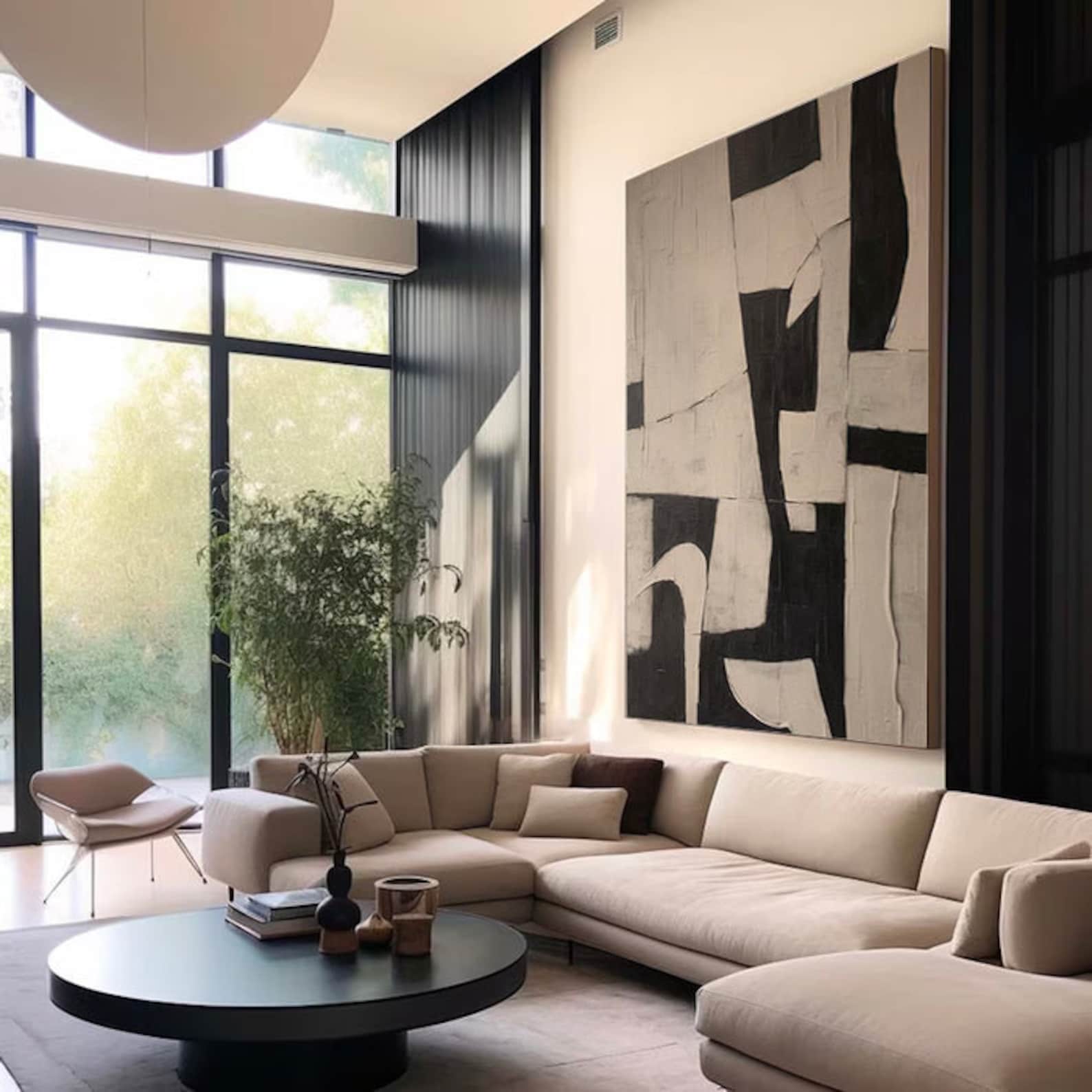 Black and Beige Minimalist