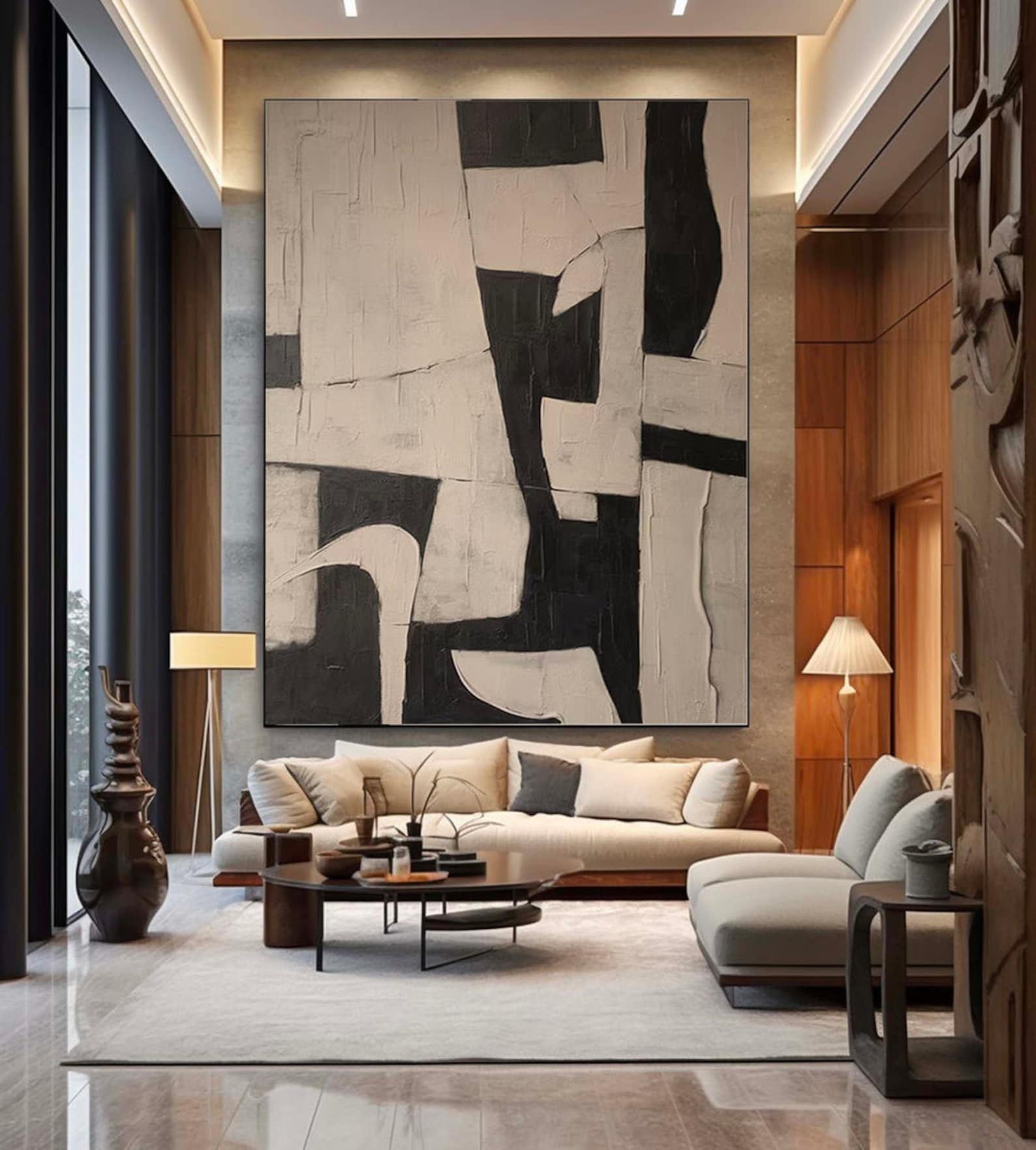 Black and Beige Minimalist