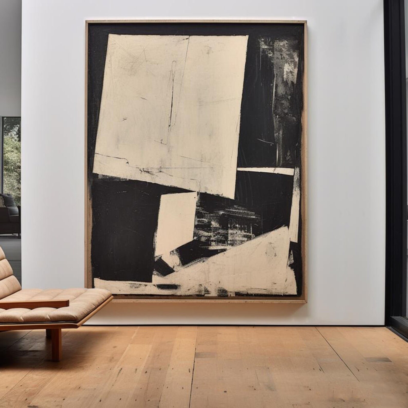 Black & Beige Minimalist Wall Decor