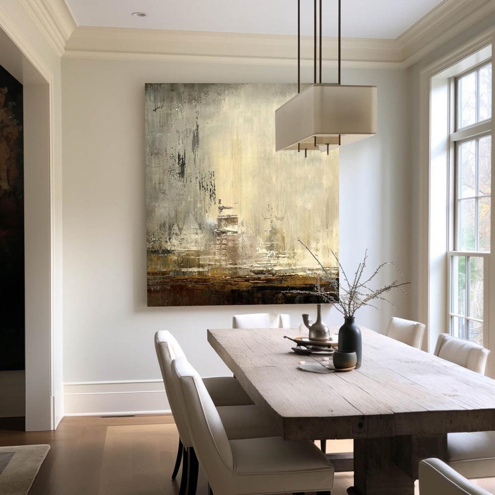 Beige Abstract Painting