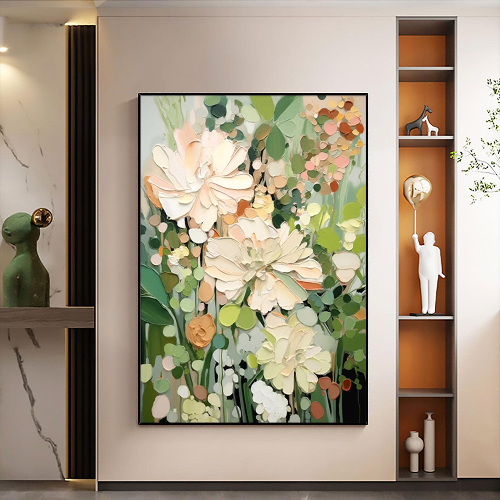 Blooming Garden Abstract Floral Canvas