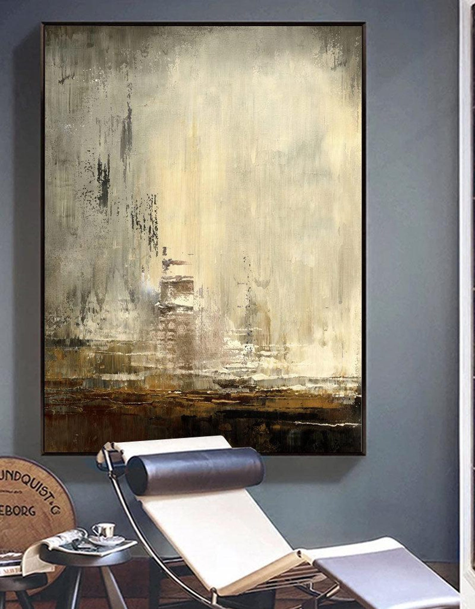 Beige Abstract Painting