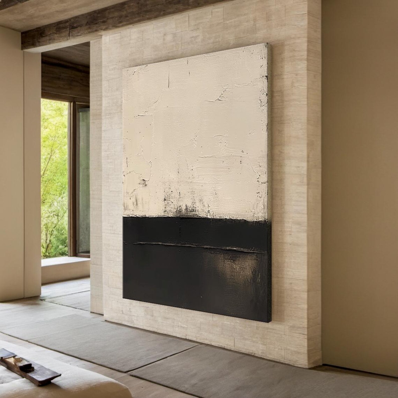 Beige decoration painting