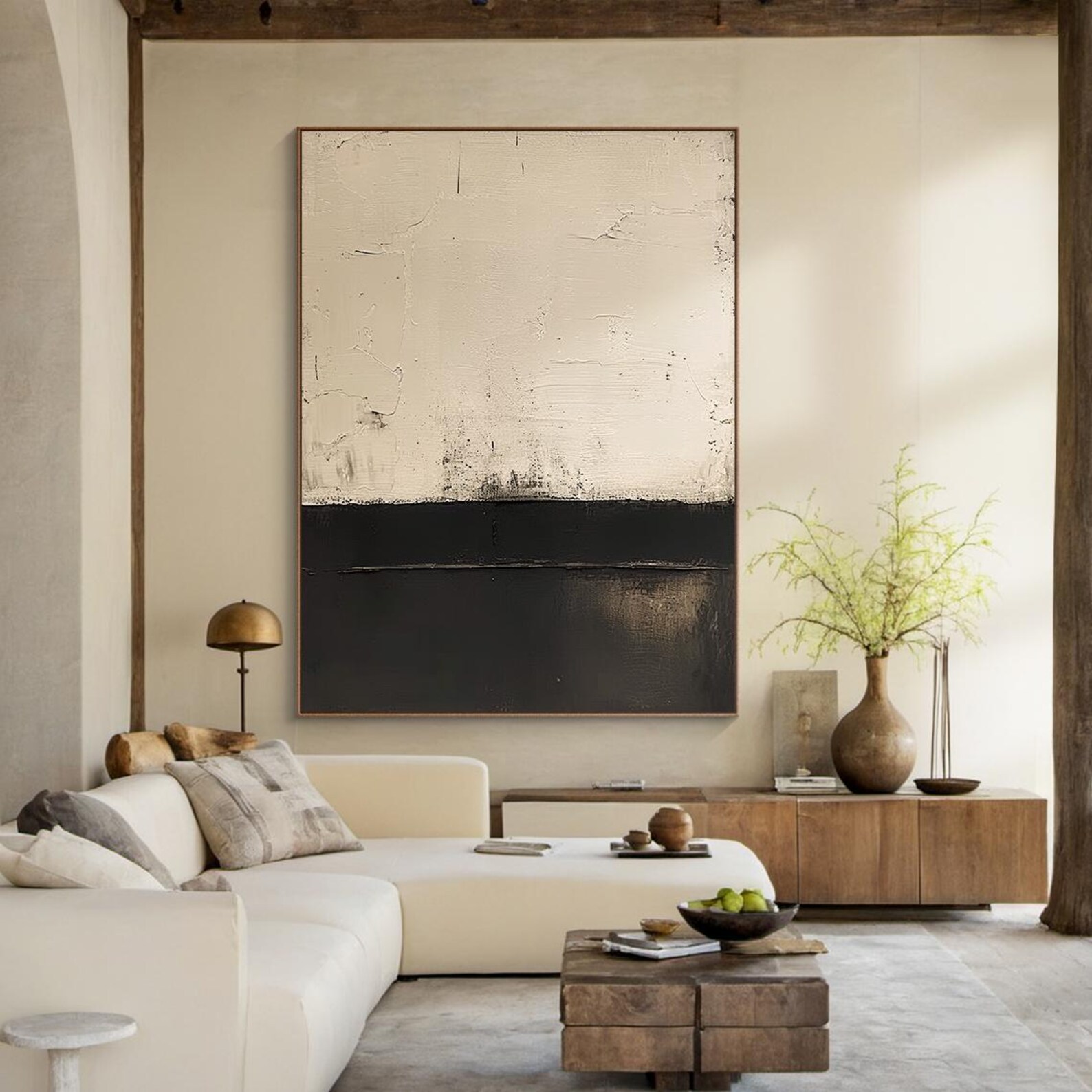 Beige decoration painting