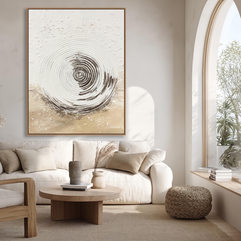 Traces Left Behind – Wabi-Sabi Textured Abstract Wall Art