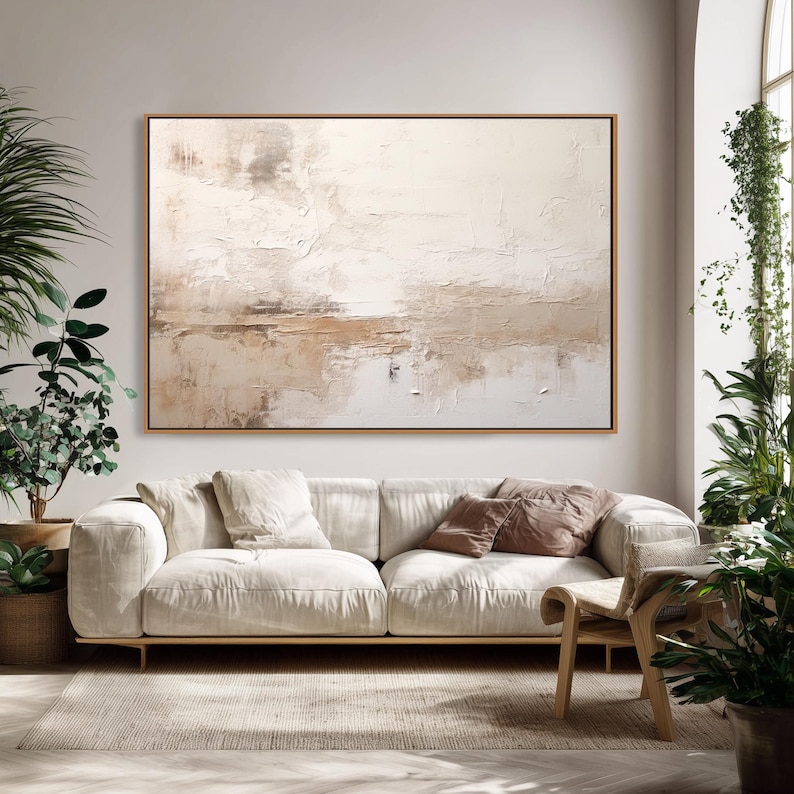 Where Layers Settle – Wabi-Sabi Textured Abstract Wall Art