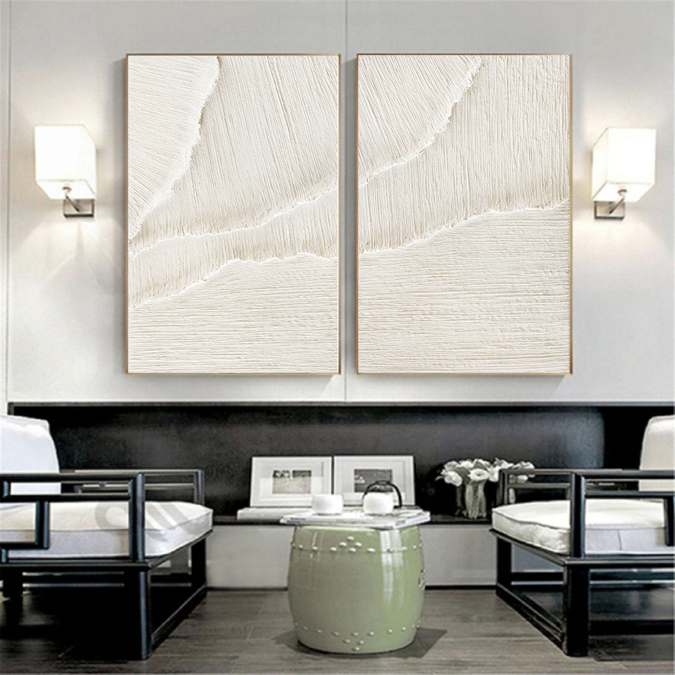 Set Of 2 Ocean & Sky Painting #GW010