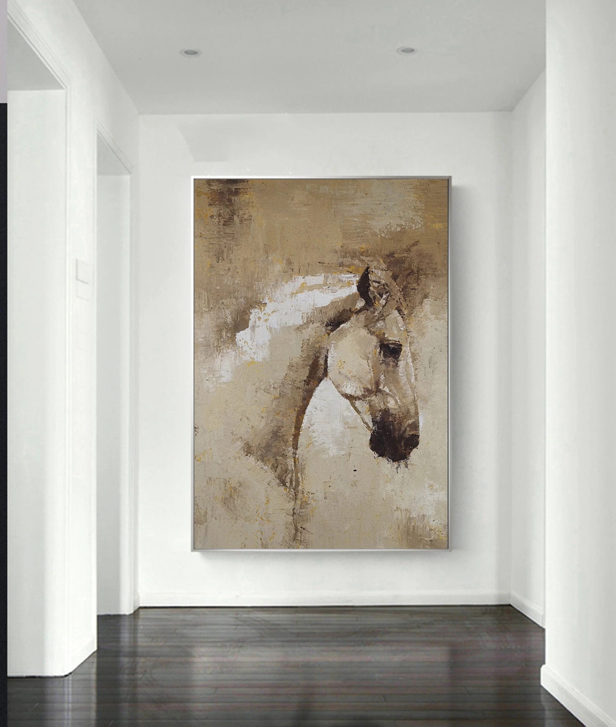 Noble Steed – Abstract Horse Head Canvas Art