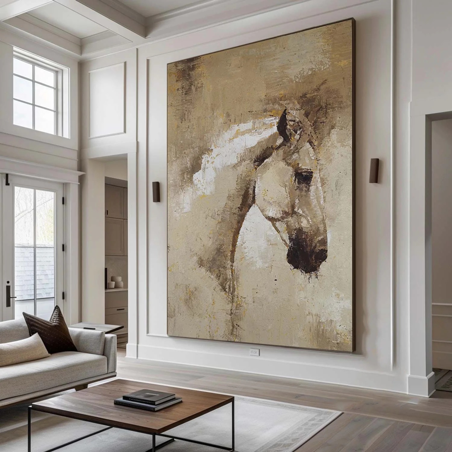 Noble Steed – Abstract Horse Head Canvas Art
