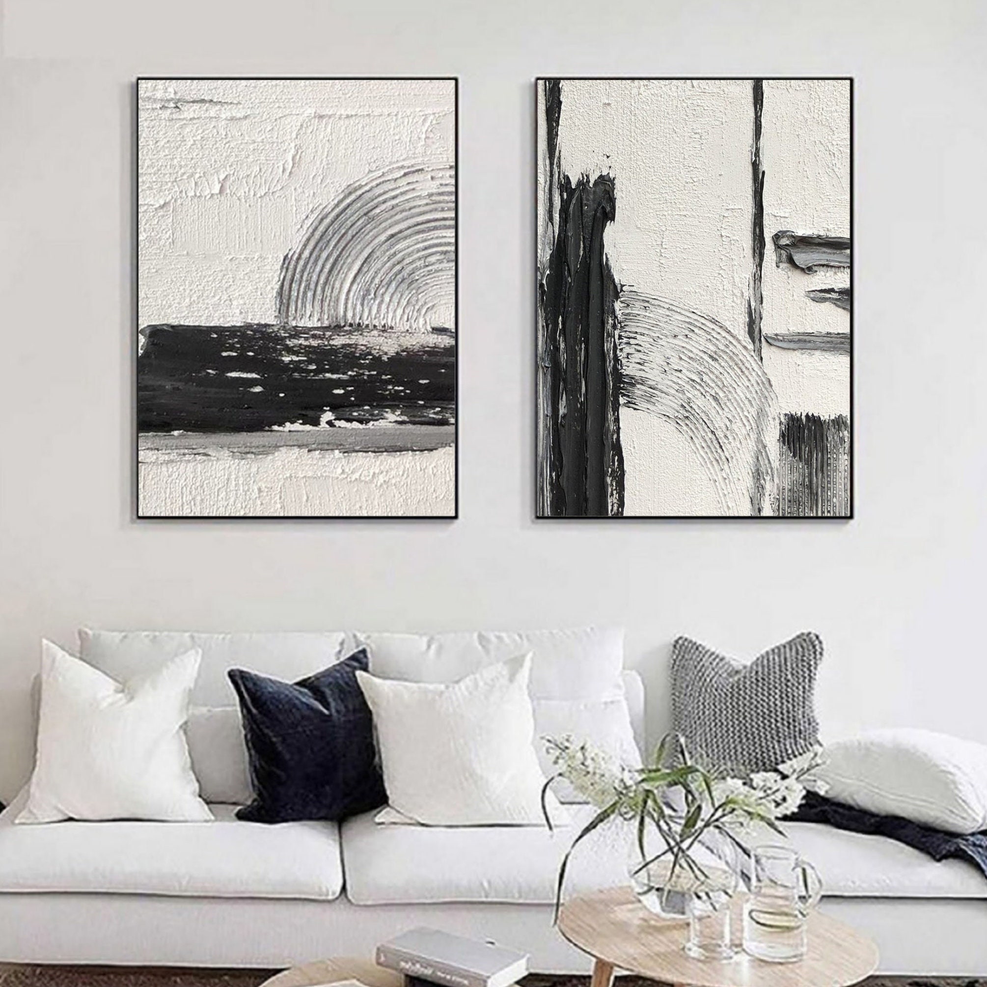 Set Of 2 Abstract Painting #GW001