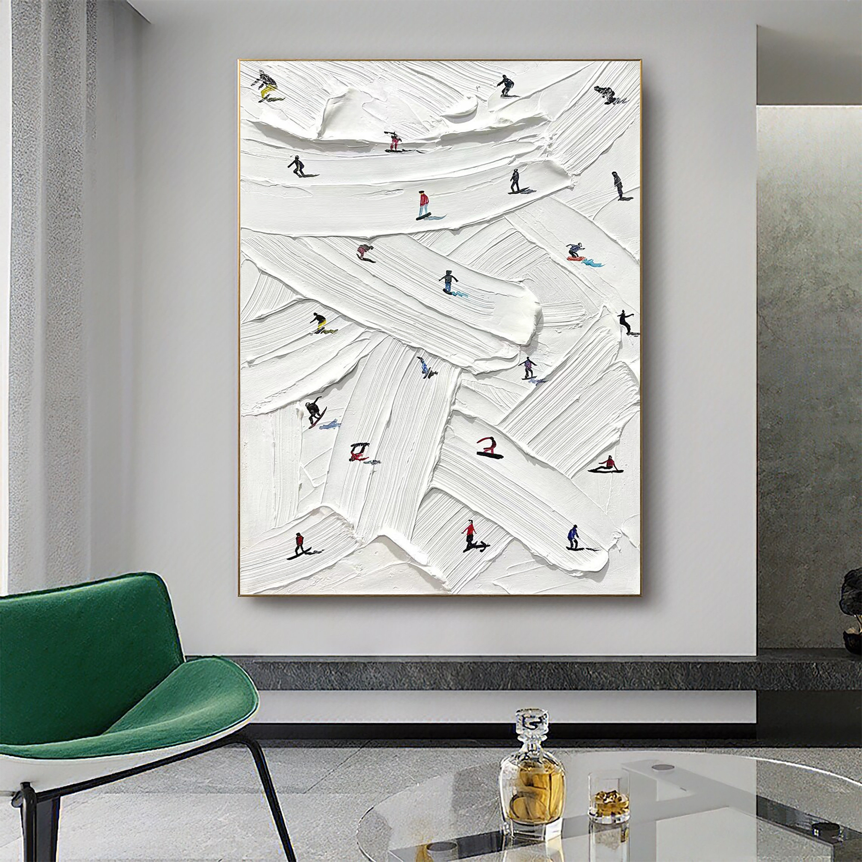 Skiing Painting #GW007