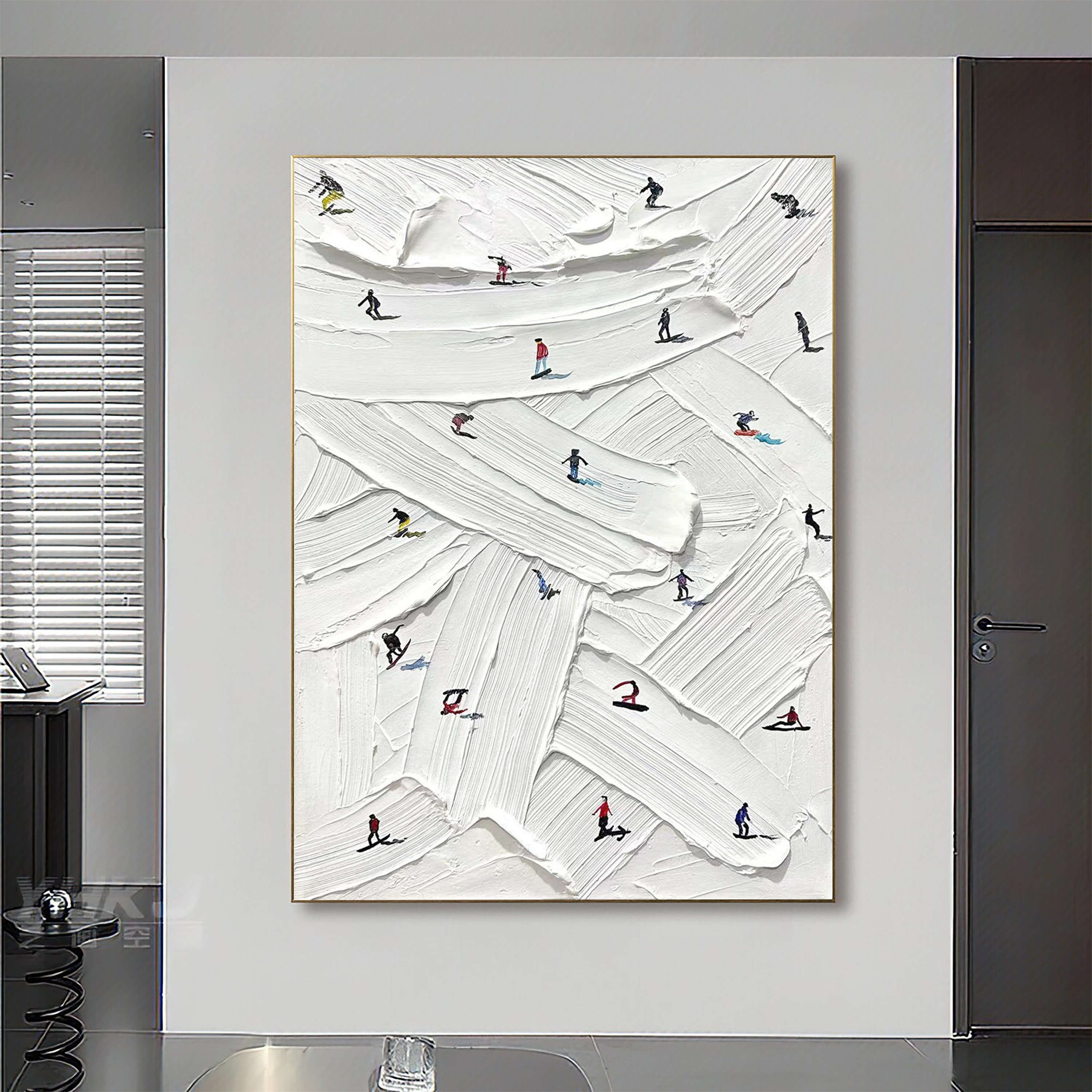 Skiing Painting #GW007