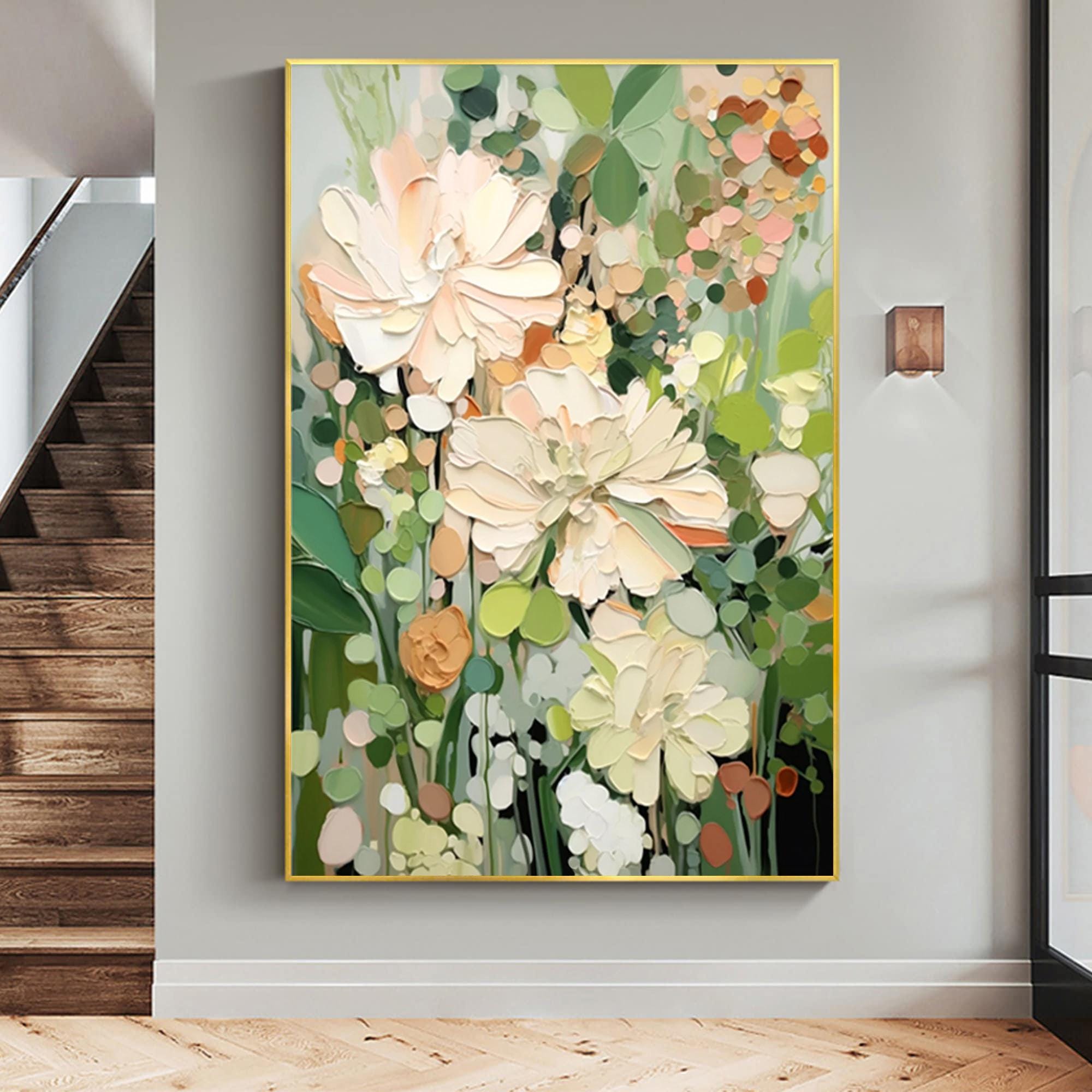 Blooming Garden Abstract Floral Canvas