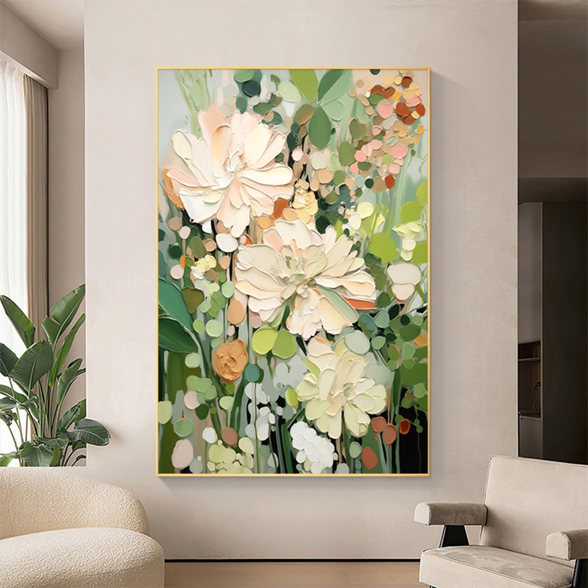 Blooming Garden Abstract Floral Canvas